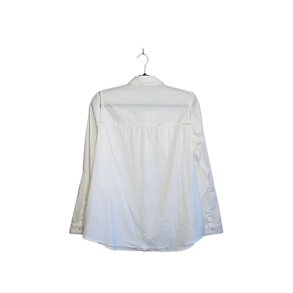 Express Ultimate Essential Shirt Straight Fit Button Down in White Large Women’s - Picture 5 of 10